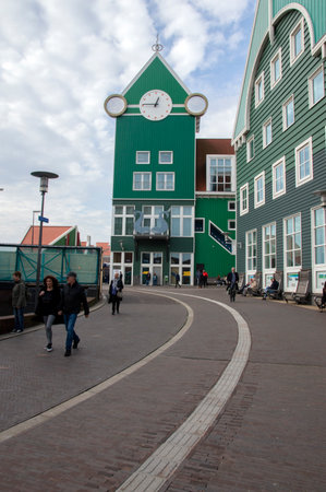 Clock In The Distance At The City Hall Of Zaandam The Netherlands 23-10-2019のeditorial素材