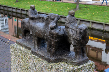 Statue Morgenrit At Zaandam The Netherlands 23-10-2019のeditorial素材