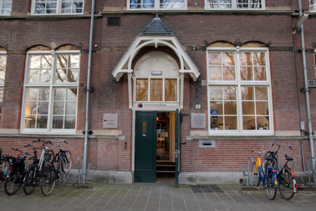 Entrance Reinwardt Acadamy At Amsterdam The Netherlands 11-2-2020のeditorial素材