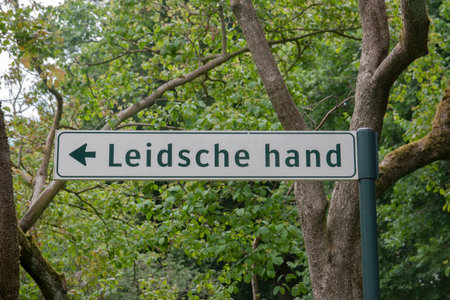 Close Up Direction Sign At The Cemetery Zorgvlied At Amsterdam The Netherlands 12-6-2020のeditorial素材