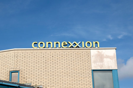 Bus Station At The Train Station Den Helder The Netherlands 9/23/2019のeditorial素材