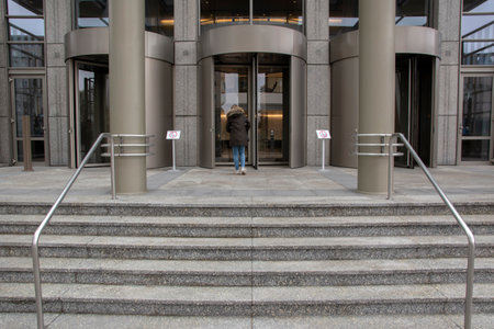 Rembrandt Tower At Amsterdam The Netherlands 19-3-2020のeditorial素材