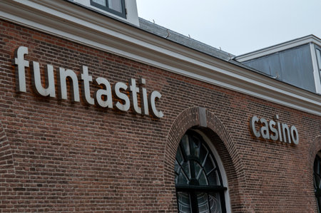 Billboard Fantastic Casino At Den Helder The Netherlands 9/23/2019のeditorial素材