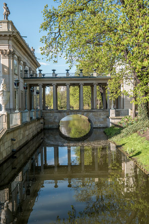 Lazienki Park in Warsawのeditorial素材