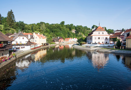 Cesky Krumlov in South Bohemiaのeditorial素材