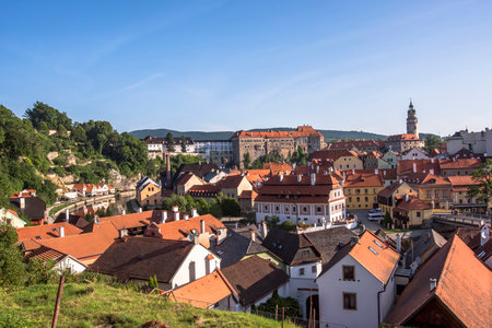 Cesky Krumlov in South Bohemiaのeditorial素材
