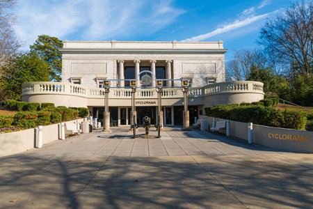 ATLANTA - DECEMBER 26, 2013  Atlanta Cyclorama and Civil War museum facade in Atlanta  The museum is...