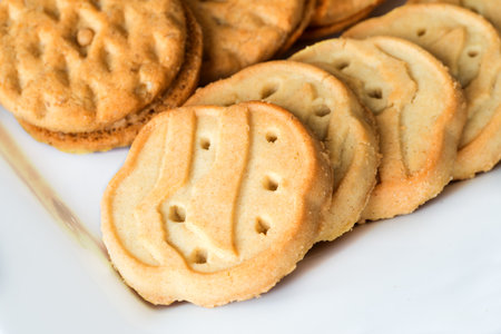 Close up of Girl Scout cookies Close up of Girl Scout cookies