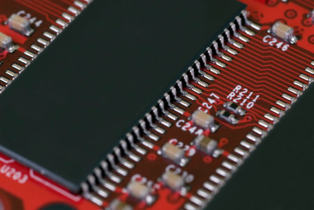 Close up of a modern computer graphics card