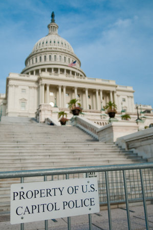 The United States Capitol Building in Washington, DCの写真素材