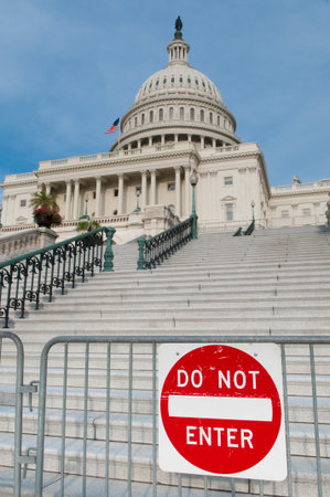 The United States Capitol Building in Washington, DCの写真素材