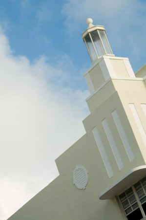 Historic and famous Art Deco Architecture in Miami, FLの写真素材