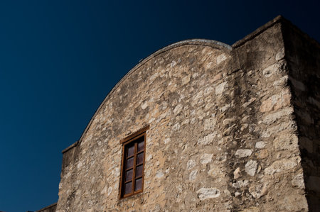 The famous Alamo Mission in San Antonio, Texasの写真素材