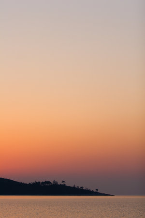Island under great sky  Beautiful colors  Calm sea の写真素材