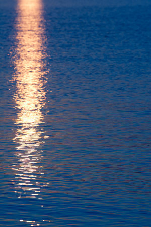 Sea during sunrize without the sun の写真素材