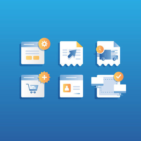 system integration icon for web developmentのイラスト素材