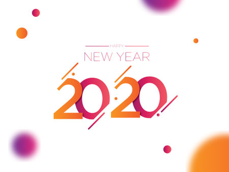 Happy new year 2020 backgroundのイラスト素材