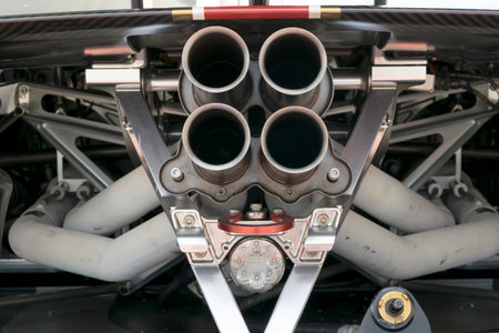 Pagani Zonda exhausts detailのeditorial素材