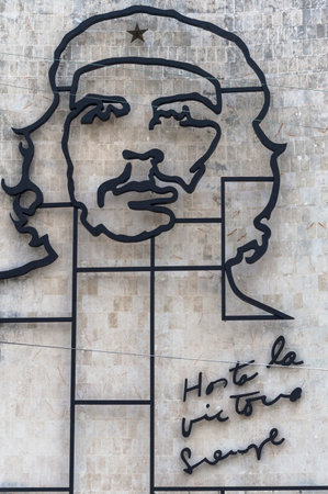 Che Guevara Memorial in Plaza de la Revolucion, Havana, Cubaのeditorial素材