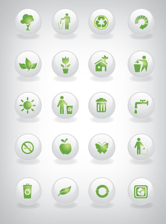 Recycle iconsのイラスト素材