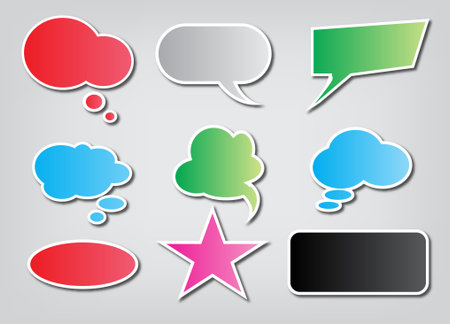 Paper speech bubblesのイラスト素材