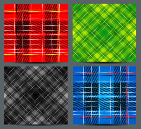 Textured tartan plaid