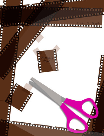 Film strip backgroundのイラスト素材