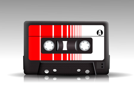 Audio cassetteのイラスト素材