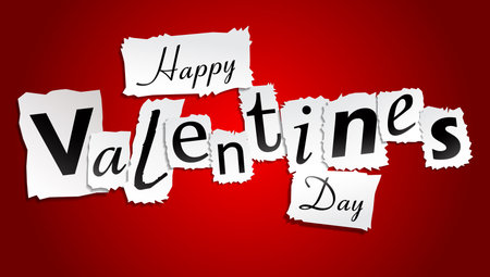 Paper Valentines Dayのイラスト素材