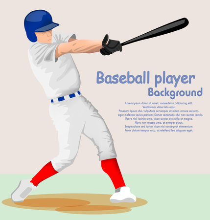 Baseball playerのイラスト素材