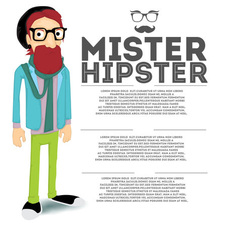 Hipsterのイラスト素材