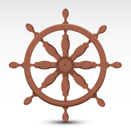 Nautical rudderのイラスト素材