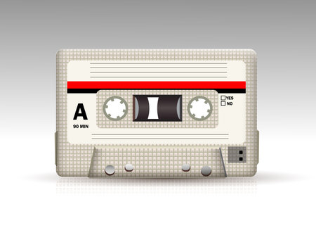 Audio cassetteのイラスト素材