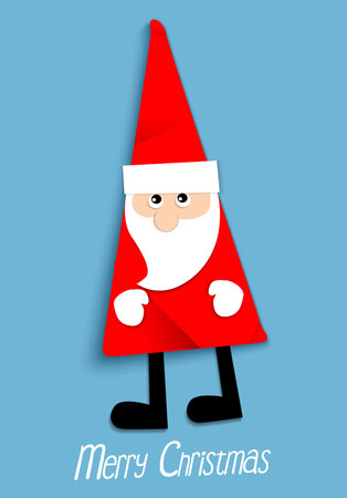 Paper Santa Clausのイラスト素材