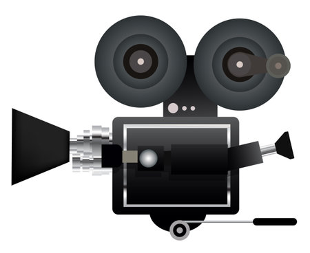 Old movie cameraのイラスト素材