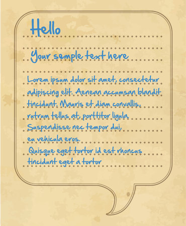 Old paper cardのイラスト素材