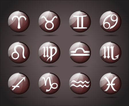 Zodiac signsのイラスト素材