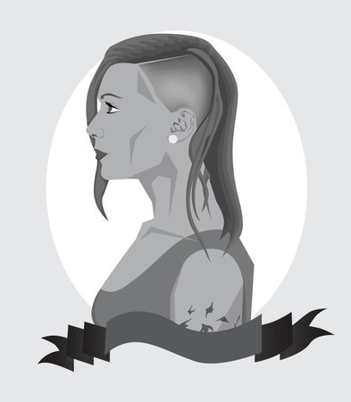 Trendy Girlのイラスト素材