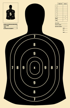 Black human targetのイラスト素材