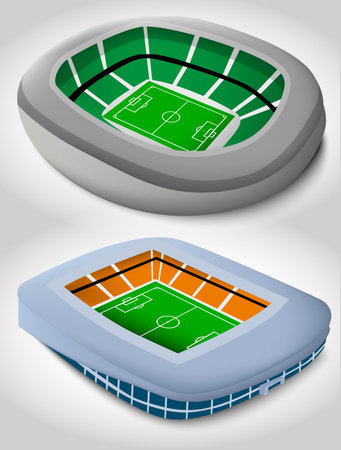 Soccer stadiumのイラスト素材