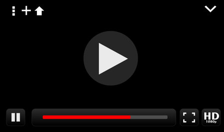 Video playerのイラスト素材