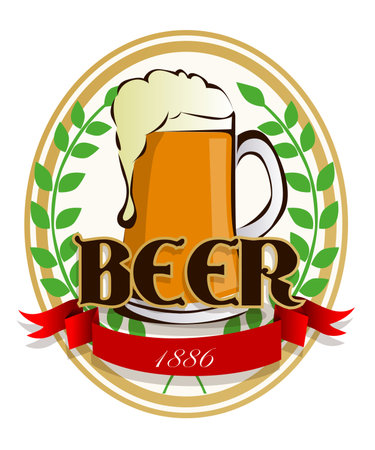 Beer labelのイラスト素材