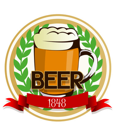 Beer labelのイラスト素材