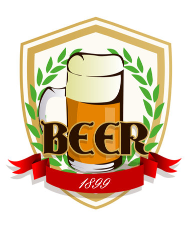 Beer labelのイラスト素材