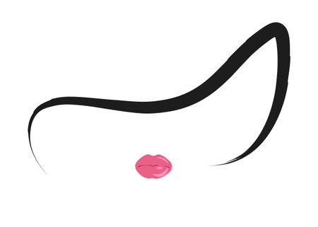 Beauty Concept, woman in beauty salon, Vector illustration isolatedのイラスト素材