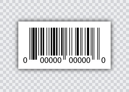 Sample Bar Codes For Scanning Icon Vector Illustration isolatedのイラスト素材