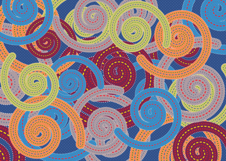 African Print fabric, Ethnic handmade ornament for your design, Ethnic and tribal motifs geometric elements. Vector texture, afro textile Ankara fashion style. Pareo wrap dress, colorful batik styleのイラスト素材