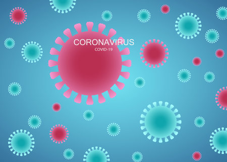 New Coronavirus Genome, COVID-19 background, 2019-nCov novel coronavirus.のイラスト素材
