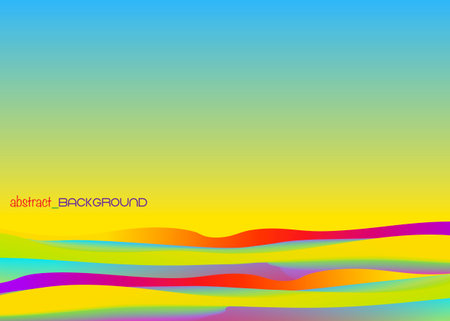 Landing page. Fluid shape. Liquid background. Trendy abstract cover. Futuristic poster design. Fluid flow. Colorful gradient. Vector abstract landscape designのイラスト素材