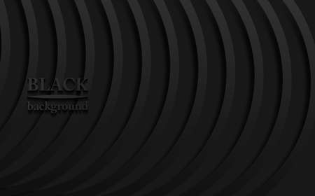 Luxury black gradient Background with striped wavy texture abstract style. Vip card. Vector Illustration about modern template design for strong feeling and technology and futurism templateのイラスト素材